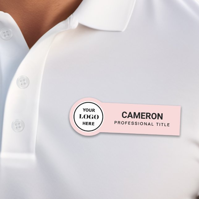 Porte-nom Logo de la société Cercle Rose (Créateur téléchargé)