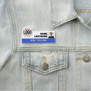Porte-nom Logo de la société d'entreprise magnétique Photo d