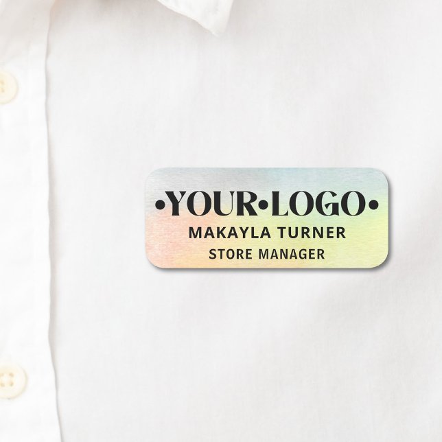 Porte-nom Logo de l'entreprise Employé  (Créateur téléchargé)