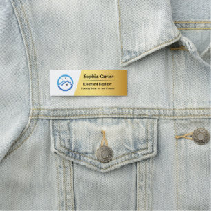 Porte-nom Logo de l'entreprise personnalisée Nom magnétique 