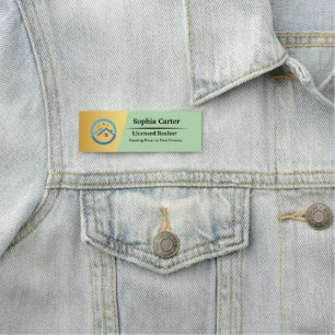 Porte-nom Logo de l'entreprise personnalisée Nom magnétique 