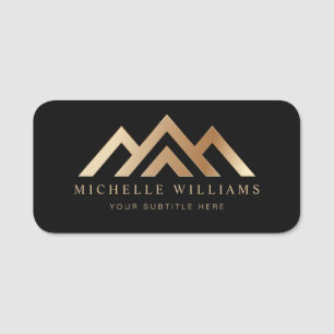 Porte-nom Logo de l'immobilier moderne Promotor Nom T