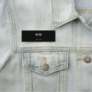Porte-nom Logo de marque noire Entreprise