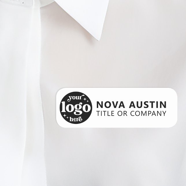 Porte-nom Logo De Société Personnalisé Employé Magnétique Ou (Créateur téléchargé)