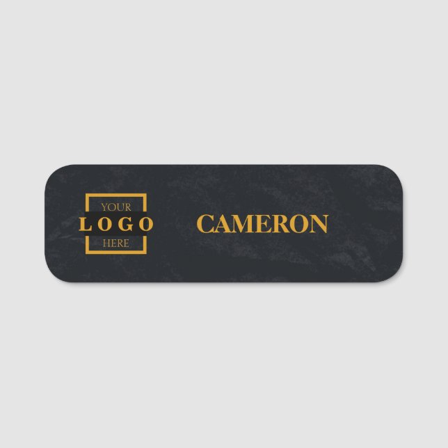 Porte-nom Logo d'entreprise de base personnalisé pour le per (Devant)