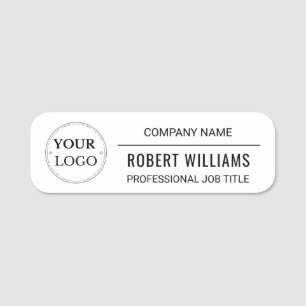 Porte-nom Logo d'entreprise Employé professionnel