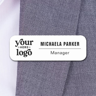 Porte-nom Logo d'entreprise Moderne Employé Personnel
