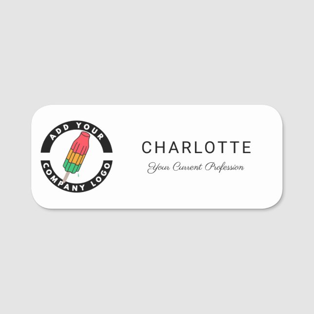 Porte-nom Logo d'entreprise moderne Employés d'entreprise pe (Devant)