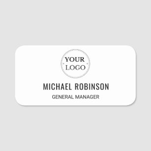 Porte-nom Logo d'entreprise moderne Personnel personnalisé