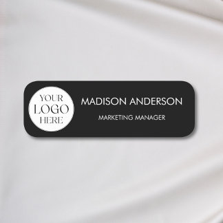 Porte-nom Logo d'entreprise personnalisé au nom minimaliste