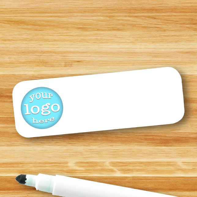 Porte-nom Logo d'entreprise personnalisé Effacement sec réut (Custom Company Business Logo Reusable Dry Erase Name Tag)