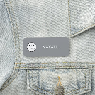 Porte-nom Logo d'entreprise personnalisé | Employé de base 