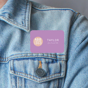 Porte-nom Logo d'entreprise personnalisé Employé de l'entrep