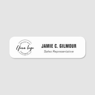 Porte-nom Logo d'entreprise personnalisé Employé Magnétique