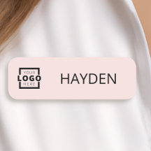 Logo d'entreprise personnalisé Employé rose pâle d