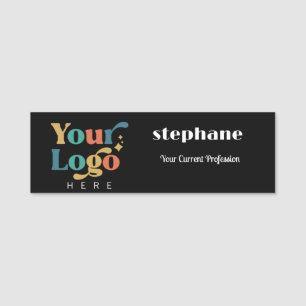 Porte-nom Logo d'entreprise personnalisé Nom de l'employé
