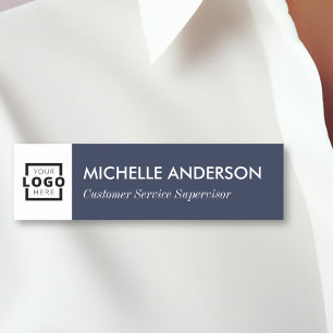 Porte-nom Logo d'entreprise personnalisé Personnel de base b