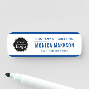 Porte-nom Logo d'entreprise personnalisé Personnel employé d