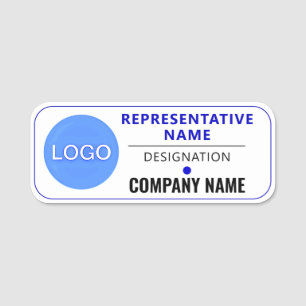 Porte-nom Logo d'entreprise personnalisé Personnel et empl