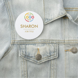 Porte-nom Logo d'entreprise personnalisé pour employés aiman