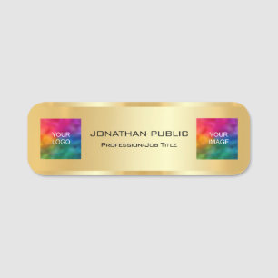 Porte-nom Logo d'entreprise photo personnalisée de l'employé