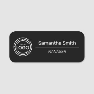 Porte-nom Logo d'entreprise simple