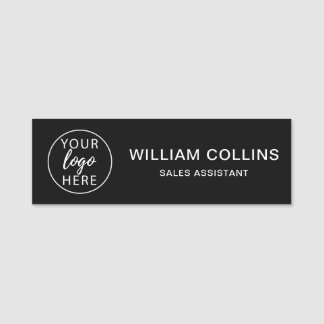 Porte-nom Logo d'entreprise simple personnalisé