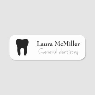 Porte-nom Logo du nom de l'employé dentiste général