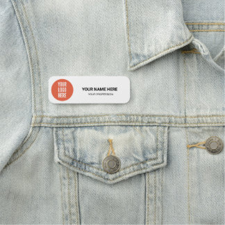 Porte-nom Logo Employé Magnétique votre logo ici emploi