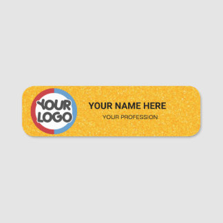 Porte-nom Logo Employé Magnétique votre logo ici emploi