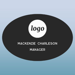 Porte-nom Logo Employé Personnel Magnétique ou Épinglette No