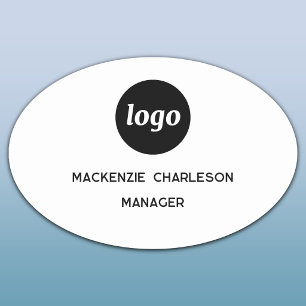 Porte-nom Logo Employé Personnel Magnétique ou Épinglette No