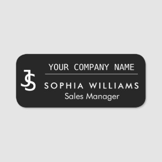 Porte-nom Logo Monogramme de l'entreprise personnalisée mode
