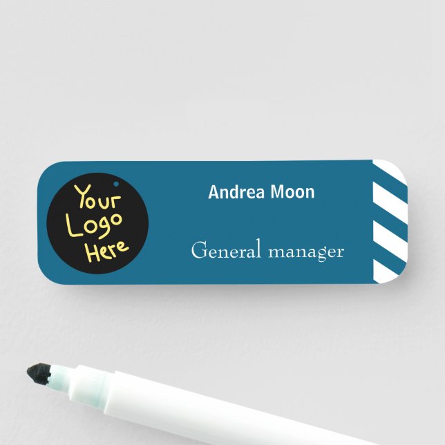 Porte-nom Logo personnalisé (En situation)
