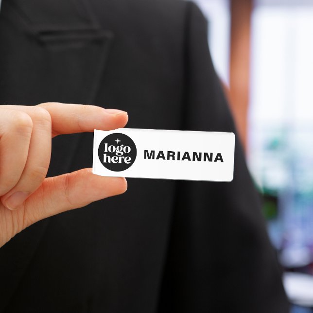 Porte-nom Logo personnalisé classique professionnel pour emp (Créateur téléchargé)