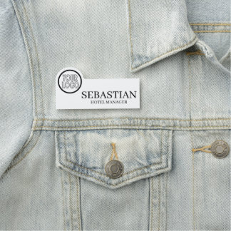 Porte-nom Logo personnalisé Détails employés/employés