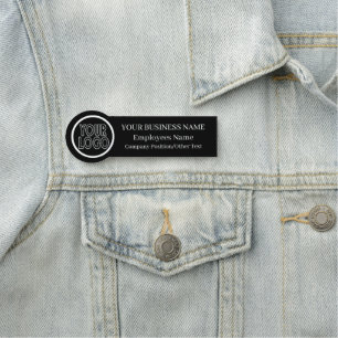 Porte-nom Logo personnalisé Détails employés/employés
