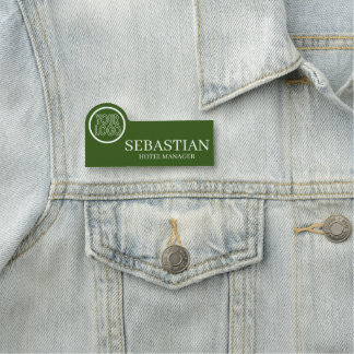Porte-nom Logo personnalisé Détails employés/employés
