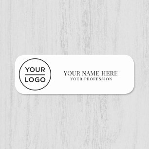 Porte-nom Logo personnalisé élégant magnétique de l'employé,