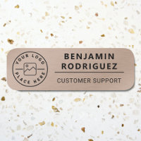Logo personnalisé Employé Faux magnétiques Bronze