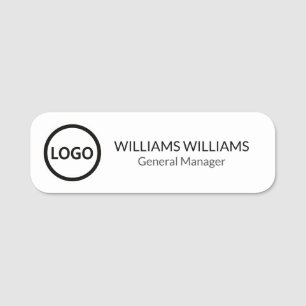 Porte-nom Logo Personnalisé Employé Pin Magnétique Ou De Séc