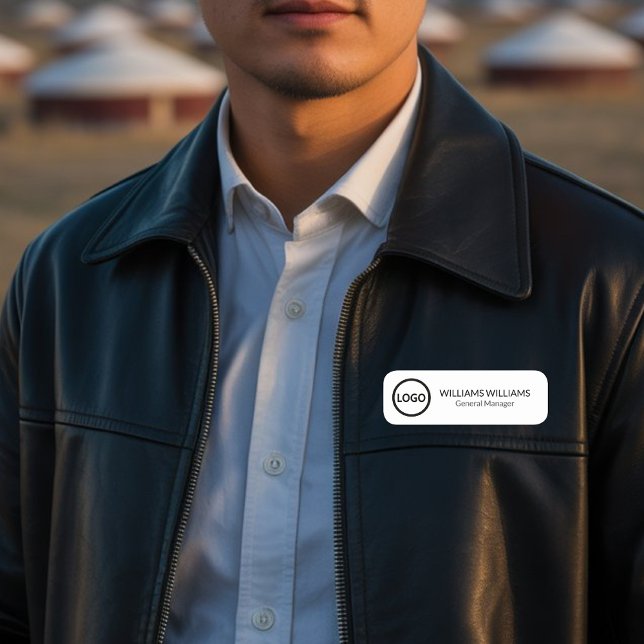 Porte-nom Logo Personnalisé Employé Pin Magnétique Ou De Séc (Créateur téléchargé)