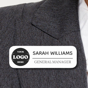 Porte-nom Logo Personnalisé Employé Pin Magnétique Ou De Séc