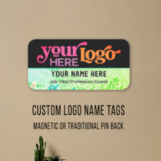 Porte-nom Logo Personnalisé Employé Pin Magnétique Ou De Séc