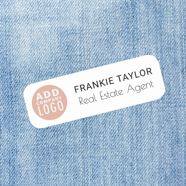 Porte-nom Logo personnalisé Employé Réaliseur magnétique (Custom Logo Employee Magnetic Realtor Name Tag)