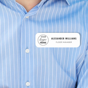 Porte-nom Logo personnalisé et employé