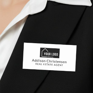 Porte-nom Logo Personnalisé Immobilier Moderne