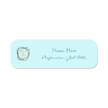 Logo Personnalisé Moderne Elégant Aqua Turquoise