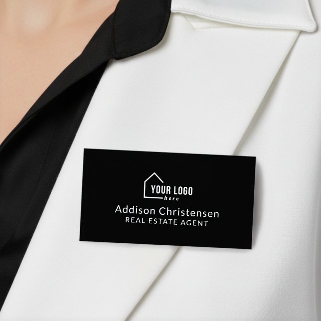 Porte-nom Logo personnalisé moderne pour votre agence immobi (Créateur téléchargé)