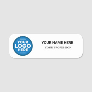 Porte-nom Logo personnalisé Nom magnétique ou pin de sécurit